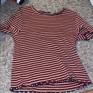 stripped american eagle shirt